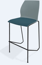 Cargar imagen en el visor de la galería, Banco KALEA Alto tipo Trineo ASIENTO TAPIZADO