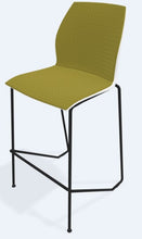 Cargar imagen en el visor de la galería, Banco KALEA Alto tipo Trineo ASIENTO Y RESPALDO TAPIZADO