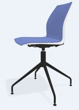Cargar imagen en el visor de la galería, Silla KALEA base Spider ASIENTO Y RESPALDO TAPIZADO