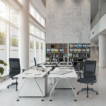 Cargar imagen en el visor de la galería, Silla QUO NEGRA, Respaldo en Malla sin Cabecera