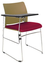 Cargar imagen en el visor de la galería, Silla ALPHA con paleta asiento tapizado y respaldo en polipropileno