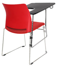 Cargar imagen en el visor de la galería, Silla ALPHA con paleta asiento tapizado y respaldo en polipropileno