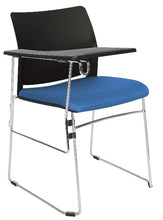 Cargar imagen en el visor de la galería, Silla ALPHA con paleta asiento tapizado y respaldo en polipropileno