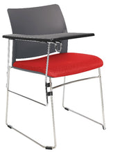 Cargar imagen en el visor de la galería, Silla ALPHA con paleta asiento tapizado y respaldo en polipropileno