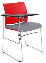Cargar imagen en el visor de la galería, Silla ALPHA con paleta asiento tapizado y respaldo en polipropileno