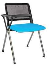 Cargar imagen en el visor de la galería, Silla REVOLUTION asiento tapizado con paleta  y respaldo en malla base cromada