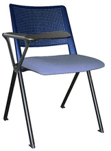 Cargar imagen en el visor de la galería, Silla REVOLUTION con paleta asiento tapizado y respaldo en polipropileno base pintada