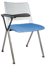 Cargar imagen en el visor de la galería, Silla REVOLUTION con paleta,  asiento tapizado y respaldo en polipropileno base cromada