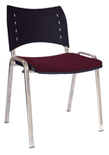 Cargar imagen en el visor de la galería, Silla INNOVA Asiento Tapizado y Respaldo En Polopropileno Base Cromada