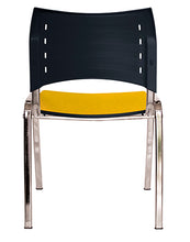 Cargar imagen en el visor de la galería, Silla INNOVA Asiento Tapizado y Respaldo En Polipropileno. Cromada