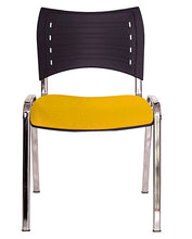 Cargar imagen en el visor de la galería, Silla INNOVA Asiento Tapizado y Respaldo En Polipropileno. Cromada