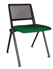 Cargar imagen en el visor de la galería, Silla REVOLUTION Asiento Tapizado y Respaldo En Polipropileno Base Pintada