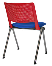 Cargar imagen en el visor de la galería, Silla REVOLUTION Asiento Tapizado y Respaldo En Polipropileno Base Cromada