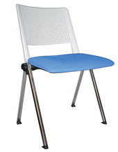 Cargar imagen en el visor de la galería, Silla REVOLUTION Asiento Tapizado y Respaldo En Polipropileno Base Cromada
