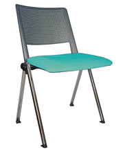 Cargar imagen en el visor de la galería, Silla REVOLUTION Asiento Tapizado y Respaldo En Polipropileno Base Cromada