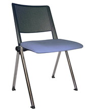 Cargar imagen en el visor de la galería, Silla REVOLUTION Asiento Tapizado y Respaldo En Polipropileno Base Cromada