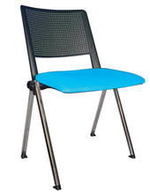 Cargar imagen en el visor de la galería, Silla REVOLUTION Asiento Tapizado y Respaldo En Polipropileno Base Cromada