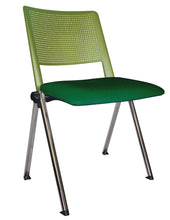 Cargar imagen en el visor de la galería, Silla REVOLUTION Asiento Tapizado y Respaldo En Polipropileno Base Cromada