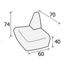Cargar imagen en el visor de la galería, Modular STE-06 STELLA Esquinero con respaldo.