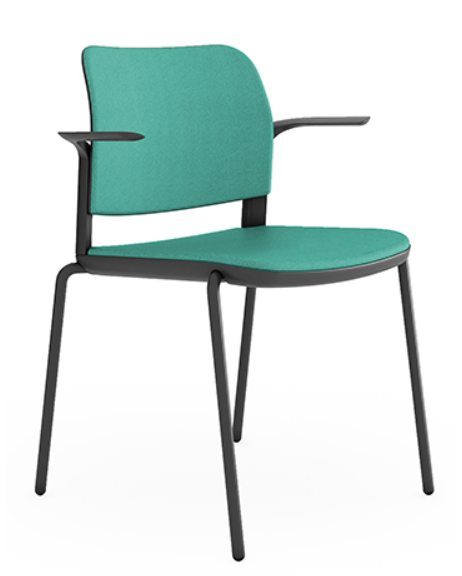 Silla Ciao 4 patas tapizada con brazos