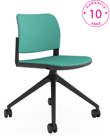 Silla Ciao tapizada con ruedas