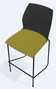 Banco KALEA Alto tipo Trineo ASIENTO TAPIZADO