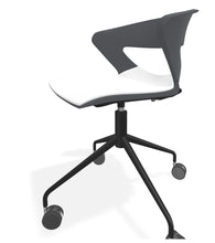 Cargar imagen en el visor de la galería, Silla KICCA con rodajas ASIENTO TAPIZADO
