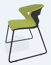 Cargar imagen en el visor de la galería, Silla KICCA trineo ASIENTO Y RESPALDO TAPIZADO
