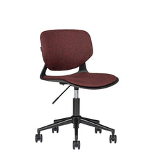Cargar imagen en el visor de la galería, Silla VELA con Rodajas Asiento y Respaldo Tapizado.
