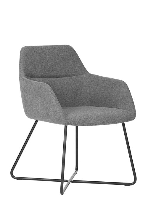 Silla CITY base en trineo negro