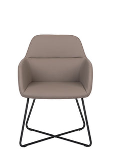 Silla CITY base en trineo negro