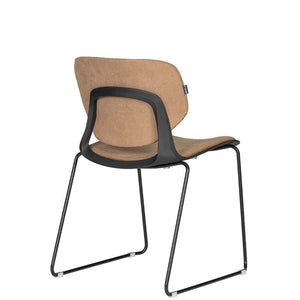 Silla VELA Trineo Asiento Tapizado.