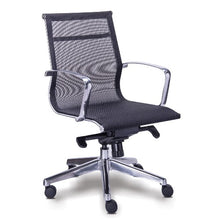 Cargar imagen en el visor de la galería, Sillón RE-1761 Retro Respaldo Bajo (Tapizada en Red Negra).

