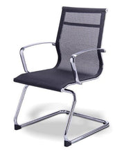 Cargar imagen en el visor de la galería, Silla RE-1765 Retro Respaldo Bajo Visitante (Tapizada en Red Negra).

