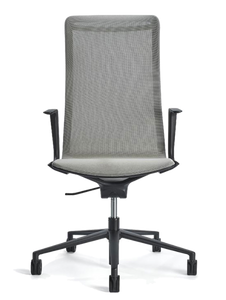 Sillón RE-3031 Ejecutivo Respaldo Medio Mesh. (mesh: gris y negro)
