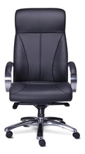 Cargar imagen en el visor de la galería, Sillón RP-8000 Ejecutivo en piel/simil piel color Negro respaldo alto

