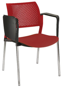 Silla KYOS POLIPROPILENO con paleta base cromada