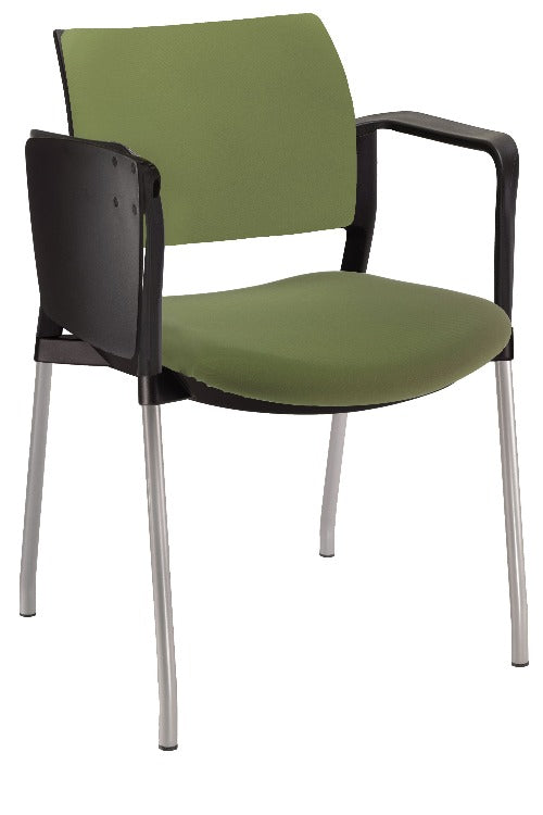 Silla KYOS TAPIZADA con paleta base pintada