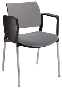 Silla KYOS TAPIZADA con paleta base pintada
