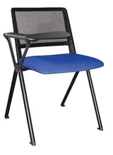 Cargar imagen en el visor de la galería, Silla REVOLUTION asiento tapizado con paleta y respaldo en malla base pintada
