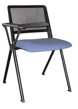 Cargar imagen en el visor de la galería, Silla REVOLUTION asiento tapizado con paleta y respaldo en malla base pintada
