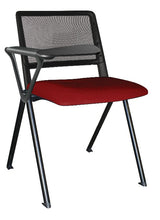 Cargar imagen en el visor de la galería, Silla REVOLUTION asiento tapizado con paleta y respaldo en malla base pintada
