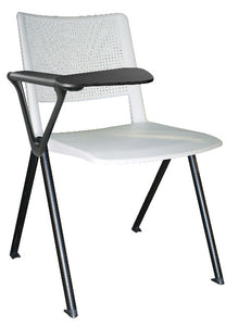 Silla REVOLUTION con paleta en polipropileno base pintada