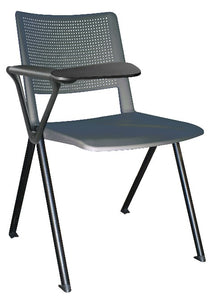 Silla REVOLUTION con paleta en polipropileno base pintada