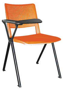 Silla REVOLUTION con paleta en polipropileno base pintada