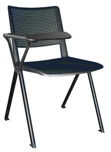 Silla REVOLUTION con paleta en polipropileno base pintada