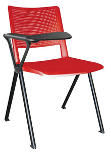 Silla REVOLUTION con paleta en polipropileno base pintada