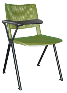 Silla REVOLUTION con paleta en polipropileno base pintada