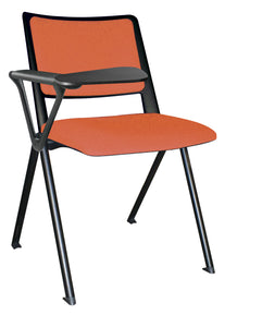 Silla REVOLUTION TAPIZADA con paleta, base pintada