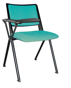 Silla REVOLUTION TAPIZADA con paleta, base pintada